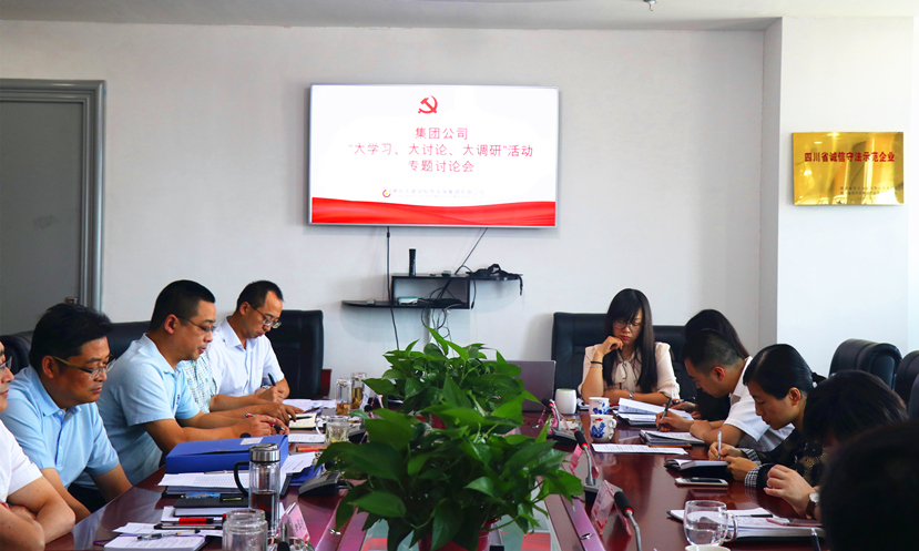 集團(tuán)公司黨委組織召開“大學(xué)習(xí)、大討論、大調(diào)研”專題討論會