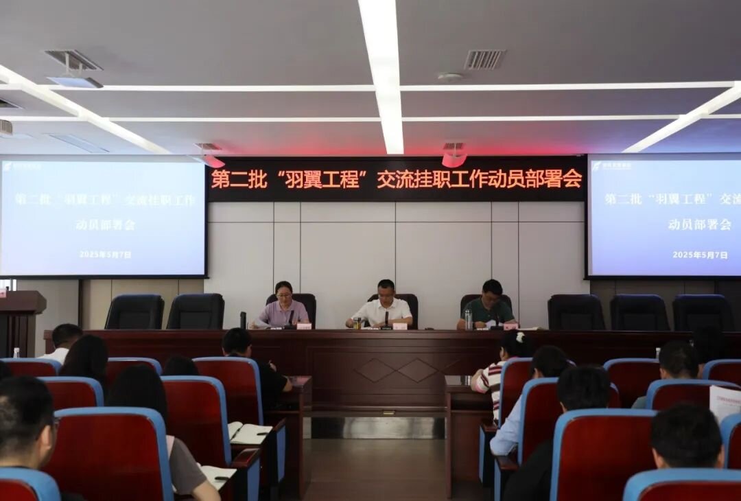 羽翼振翅啟新程 人才賦能促發(fā)展——德陽(yáng)發(fā)展集團(tuán)召開第二批“羽翼工程”交流掛職工作動(dòng)員部署會(huì)